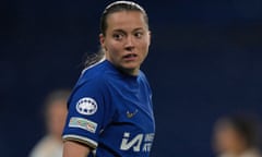 Fran Kirby in action against Real Madrid on Wednesday. Chelsea won 2-1 to qualify for the knockout phase of the Champions League