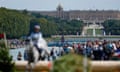 The Olympics cross-country event at the Palace of Versailles.