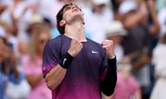 Jack Draper is elated after beating Tomas Machac 6-3, 6-1, 6-2 to reach the quarter-finals of the US Open