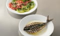 Grilled mackerel & marinated tomatoes
Café Cecilia Cookbook