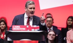 Labour Party Conference 2022<br>Party leader Sir Keir Starmer making his keynote address during the Labour Party Conference at the ACC Liverpool. Picture date: Tuesday September 27, 2022. PA Photo. See PA story POLITICS Labour. Photo credit should read: Stefan Rousseau/PA Wire