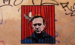 Rome, Italy. 25th Jan, 2021. Rome, 25 January 2021. A poster by street artist Harry Greb depicting the opposition leader in Russia Alexei Navalny has appeared in the streets of the center Credit: Independent Photo Agency/Alamy Live News<br>2E5004T Rome, Italy. 25th Jan, 2021. Rome, 25 January 2021. A poster by street artist Harry Greb depicting the opposition leader in Russia Alexei Navalny has appeared in the streets of the center Credit: Independent Photo Agency/Alamy Live News