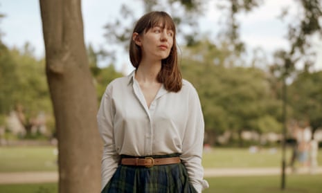 Sally Rooney in Merrion Square, Dublin.