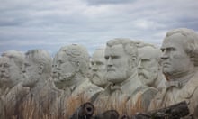 Statues of former US presidents in Croaker, Virginia. Photograph: Randy Duchaine/Alamy