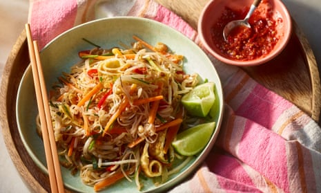 Julie Lin’s Mee Siam. Photography and prop styling: Kate Whitaker. Food Styling: Lizzie Harris.