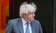 Boris Johnson outside No 10.