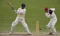 Graham Thorpe of England on his way to a double century in the 1998 Ashes Tour match against South Australia at the Adelaide Oval.