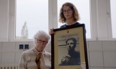 Colette holding image - documentary