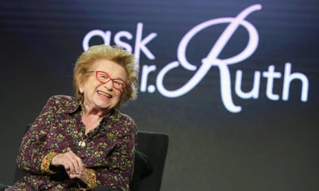 Ruth Westheimer in 2019. Her boundless enthusiasm, her frankness, her German accent and her height – she was 4ft 7in – made her instantly recognised and endlessly parodied.