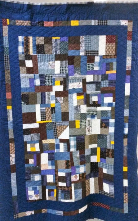 ‘He hung it on the wall’ … the quilt Tracy Chevalier made for her son.