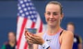 Mika Stojsavljevic shows off the championship cup after beating Japan’s Wakana Sonobe in the girls’ singles final