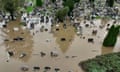 The submerged cemetery in Kłodzko, Poland