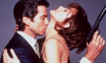 Pierce Brosnan and Izabella Scorupco in Goldeneye.