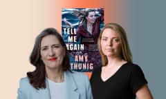 Image for episode five of Book It In Podcast featuring host Lucy Clarke and Amy Thunig, author of Tell Me Again out now via UQP