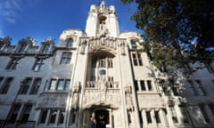 The supreme court building in London.