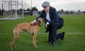 Michael Caulfield with his dog Paisley