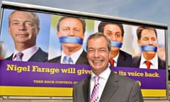 Ukip campaign campaign poster with Nigel Farage