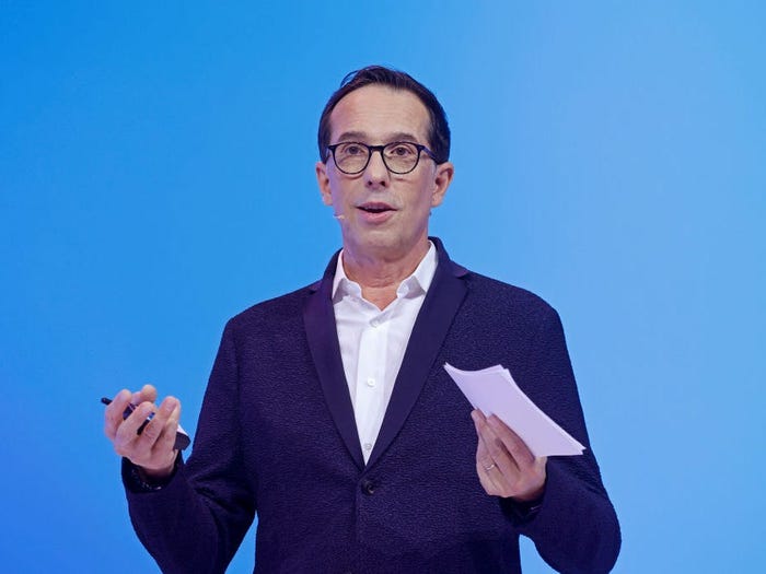 Chief executive officer of L'Oreal SA Nicolas Hieronimus attends the Viva Technology conference at Parc des Expositions Porte de Versailles on June 14, 2023 in Paris, France.