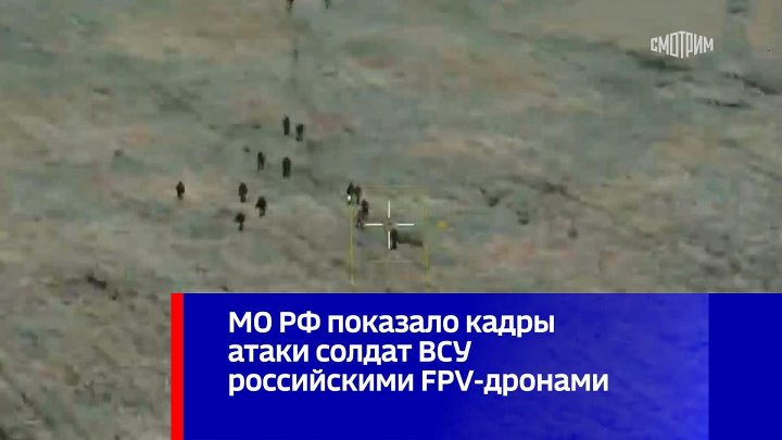 МО РФ показало кадры атаки солдат ВСУ российскими FPV-дронами