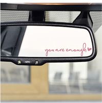 The custest rearview mirror decal