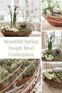 With our simple instructions, you can create a beautiful early spring dough bowl arrangement.