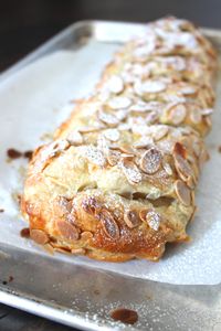 Fluffy flaky easy almond puff pastry