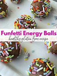 Craving a sweet treat that won't derail your health goals? Skip the sugar crash! Make these funfetti energy balls instead! Packed with protein and healthy fats, these bite-sized wonders are bursting with flavor. Made with wholesome ingredients like oat flour and peanut butter, they're a delicious, easy-to-make snack that's perfect on the go. Plus, rainbow sprinkles add a touch of fun! Fuel your day and satisfy your sweet tooth the healthy way