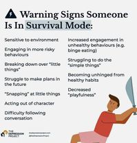 After repeated or prolonged exposure to trauma, a person may be operating in survival mode, even after the end of the traumatic events. It is very important to show compassion and empathy for abuse survivors, especially when in survival mode. If you have experienced abuse, Safe Passage can help: 24/7 Hotline: 815.756.5228 24/7 Textline: 815.393.1995 💙💜