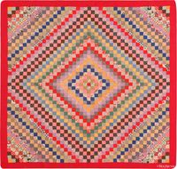 Colorful Antique American Quilt Patchwork, Country of Origin: America, Circa date: 1920