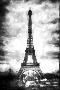 size: 24x16in Giclee Print: Eiffel Tower Paris by Philippe Hugonnard :