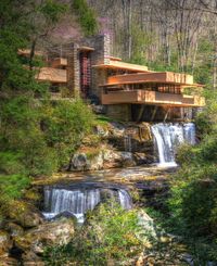 Fallingwater Print Fallingwater House Frank Lloyd Wright | Etsy