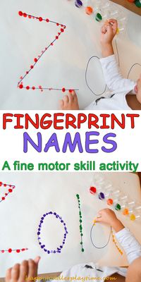 Fingerprint Names - HAPPY TODDLER PLAYTIME