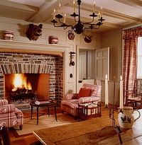 Wonderful fireplace...New Federal House - Cooperstown, NY - Fairfax & Sammons Architects - Classical & Traditional Architects NYC