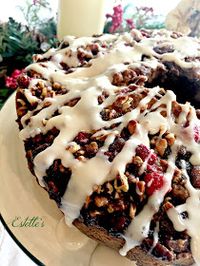 Estelle's: CHRISTMAS CRANBERRY PECAN COFFEE CAKE