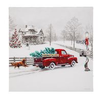 Winter Truck LED Canvas Wall Décor | MyEvergreen