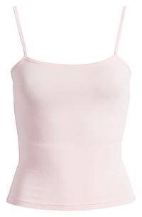 Slender straps top a soft and stretchy cotton-knit cami that shows some skin and layers beautifully, too. Square neck Adjustable straps 95% cotton, 5% spandex Machine wash, dry flat Imported