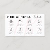 This Pink Beauty Teeth Whitening Aftercare Tips Design Template is a game-changer for dental clinics, beauty salons, or professionals in the oral care industry. It serves as a tangible reminder for your clients, offering them valuable advice to maintain their bright smiles while showcasing your expertise and attention to their aftercare needs.