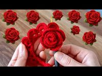 very easy to make gorgeous red rose making - YouTube