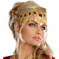 Gold Dripping Rubies Headpiece Adult Halloween Accessory - Walmart.com - Walmart.com