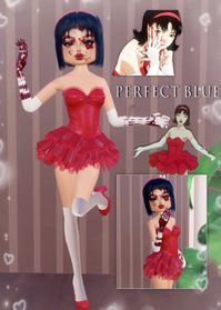 dress to impress perfect blue outfit idea anime, cosplay, or horror theme   #dresstoimpress