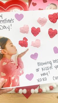 Blowing Kisses Craft 💋 follow @abcdeelearning for more kids ideas 💕I have two adorable ways to make a blowing kisses Valentines Day card… | Instagram