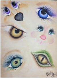 Painting eyes