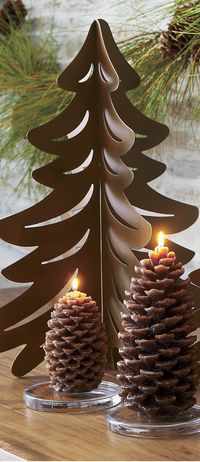 Pinecone Candles