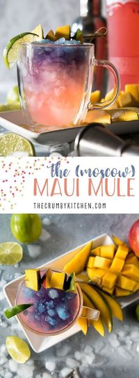 The Maui Mule puts a tropical twist on the classic cocktail! Trade out your typical vodka for something a little more pink, and your drink will be as gorgeous as a Hawaiian sunset!