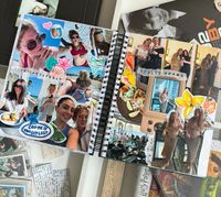 Spring break scrapbook page