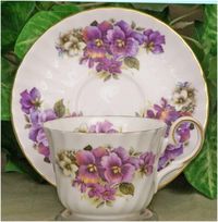 Strawberry Garden Breakfast Cup and Saucer Set by Roy Kirkham - The Teapot Shoppe, Inc.