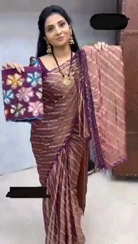 rs 750/*

*Soft Georgette braso Silk* Fabric Along With *Designer golden Foil work*   With *beautiful embroidery sequence cut work in blouse*

*Also Beautiful jalar in pallu*

*Be Aware Of Low Quality Fabric*🤙