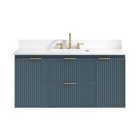 Nylah 49 in. Blue Vanity with Engineered Stone Top