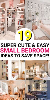 Need help organizing your small bedroom while making sure it’s cute? Take a look at these 19 incredibly cute yet practical small bedroom ideas to make every inch count!