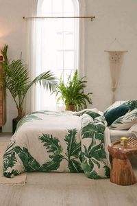 Expressive Palms Jersey Duvet Cover